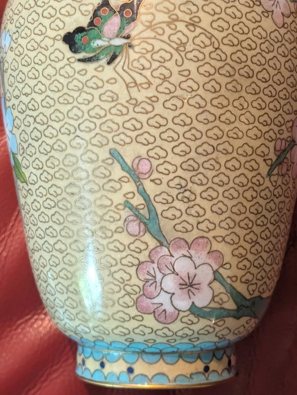Vintage Chinese Cloisonne Enamel Urn/Vase - Picture 4 of 8